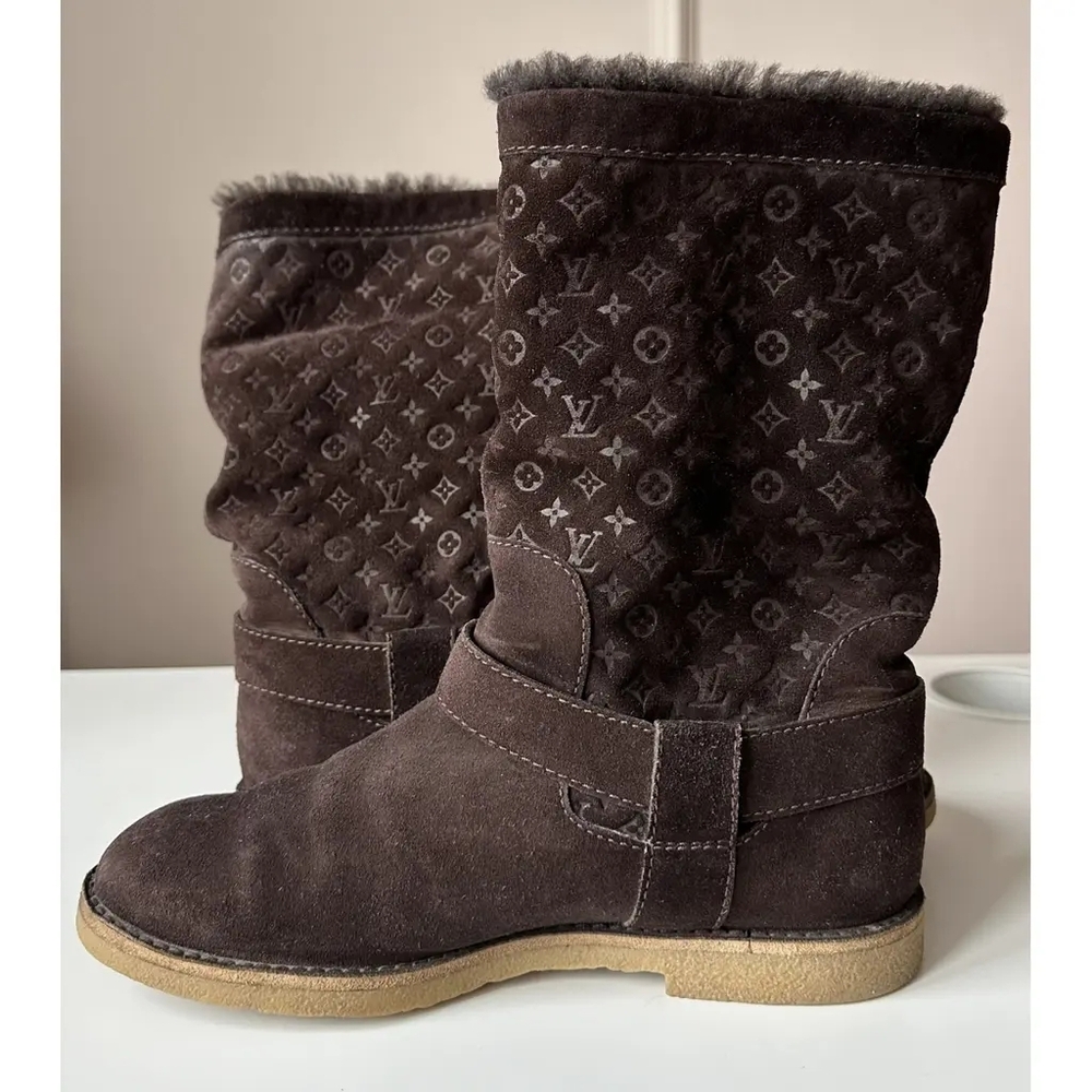 Authentiv Louis Vuitton Snowball Snow Boots/PreOwned/5 1/2-6 Good - Picture 15 of 17